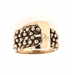 Pre Owned 9ct Mens Buckle Ring ZX649
